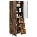 Set di armadi 2 pcs Rovere Fumo 66 x 34,5 x 89,5 cm - Foto miniatura 2