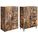 Set di armadi 2 pcs Rovere Fumo 66 x 34,5 x 89,5 cm - Foto miniatura 3
