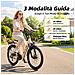 24 Pollici Bicicletta Elettrica Urbana per Adulti SU7 Batteria 36V 13Ah Shimano 7 Velocità Display LCD con sblocco NFC 250W 25KM /H 30-60km E-Bike Beige per Uomo e Donna - Foto miniatura 5