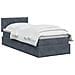 Letto con Contenitore Grigio Scuro 90 x 190 cm Velluto - Foto miniatura 3