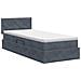 Letto con Contenitore Grigio Scuro 90 x 190 cm Velluto - Foto miniatura 8
