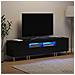 Mobile TV LED a 5 pezzi Nero Legno ingegnerizzato - Foto miniatura 3