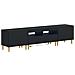 Mobile TV LED a 5 pezzi Nero Legno ingegnerizzato - Foto miniatura 1