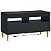 Mobile TV LED a 5 pezzi Nero Legno ingegnerizzato - Foto miniatura 7