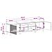 Mobile TV LED a 5 pezzi Nero Legno ingegnerizzato - Foto miniatura 8