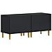 Mobile TV LED a 5 pezzi Nero Legno ingegnerizzato - Foto miniatura 9