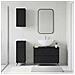 Set di armadietti da bagno in 3 pezzi BREDA Nero - Foto miniatura 10