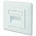 Placca Presa Muro Cat. 6A Schermata Con 2 Prese Rj45 Installazione Cavi Orizzontale - Foto miniatura 2