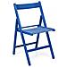 Sedia Pieghevole In Faggio Di Alta Qualita Colore Blu 43x48xh. 79 Cm - Foto miniatura 2
