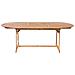Set Da Giardino In Legno 8 Posti Con Cuscini A Righe Blu / beige Maui - Foto miniatura 23