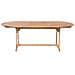 Set Da Giardino In Legno 8 Posti Con Cuscini A Righe Blu / beige Maui - Foto miniatura 3