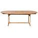 Set Da Giardino In Legno 8 Posti Con Cuscini A Righe Blu / beige Maui - Foto miniatura 22