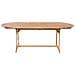 Set Da Giardino In Legno 8 Posti Con Cuscini A Righe Blu / beige Maui - Foto miniatura 17