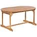 Set Da Giardino In Legno 8 Posti Con Cuscini A Righe Blu / beige Maui - Foto miniatura 28