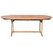 Set Da Giardino In Legno 8 Posti Con Cuscini A Righe Blu / beige Maui - Foto miniatura 9