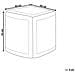Pouf In Tessuto Grigio / beige Talpa 42 X 42 Cm Meerut - Foto miniatura 9
