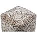 Pouf In Tessuto Grigio / beige Talpa 42 X 42 Cm Meerut - Foto miniatura 13