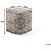 Pouf In Tessuto Grigio / beige Talpa 42 X 42 Cm Meerut - Foto miniatura 4
