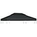 Copertura Superiore Per Gazebo A 2 Strati 310g / m²4x3m Antracite - Foto miniatura 1