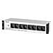 Gruppo di Continuità Keor PDU 800 VA 480 W 8 x Prese Schuko Colore Bianco - Foto miniatura 2