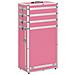 Valigia Trolley Per Cosmetici In Alluminio Rosa - Foto miniatura 1