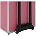 Valigia Trolley Per Cosmetici In Alluminio Rosa - Foto miniatura 3
