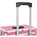 Valigia Trolley Per Cosmetici In Alluminio Rosa - Foto miniatura 9