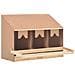 Casetta Cova per Galline 3 Scomparti 93x40x65 cm Legno di Pino - Foto miniatura 1