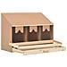 Casetta Cova per Galline 3 Scomparti 93x40x65 cm Legno di Pino - Foto miniatura 9