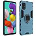 Cover Samsung Galaxy A51 Bi-materiale Anello Supporto Video Blu - Foto miniatura 1
