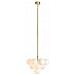 Merlot Ceiling Lamp, Ceiling Light Pendant Light For Living Room Bedroom, Pendant Light Pendant Lamp, 13 X 20 W G9 Bulbs (non Incluso) Moderno Ottone / bianco. - Foto miniatura 1