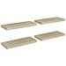 Scaffali A Parete 4 Pz Rovere 60x23,5x3,8 Cm In Mdf - Foto miniatura 2