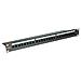 Cat. 6 / Class E 19" Patch Panel, 24 Ports, UTP black, Nero - Foto miniatura 1