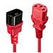IEC C14 / IEC C13 M / F 0.5m IEC C14 IEC C13 Nero, Rosso cavo di interfaccia e adattatore - Foto miniatura 2