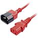 IEC C14 / IEC C13 M / F 0.5m IEC C14 IEC C13 Nero, Rosso cavo di interfaccia e adattatore - Foto miniatura 1
