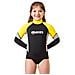 Rash Guard Upf Block 80+ Junior M Nero / giallo - Foto miniatura 1