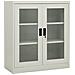 Armadio Per Ufficio Grigio Chiaro 90x40x105 Cm In Acciaio - Foto miniatura 1