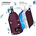 Borsa Termica Per Bottiglie Di Vino O Champagne, Refrigeratore Vino, Raffredda Bottiglie Di Vino Da Tavolo, Ghiaccio Per Bottiglie, Tessuto Idrorepellente Ed Elastico (bordeaux)  - Foto miniatura 3