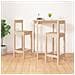Sedie da Bar 2 pz 40x41,5x112 cm in Legno Massello di Pino - Foto miniatura 6