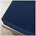 Lenzuola Con Angoli Jersey 2pz Blu Marino 160x200 Cm Cotone - Foto miniatura 3