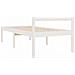 Letto per Anziani Bianco 75x190 cm Small Single Legno di Pino - Foto miniatura 4