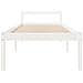 Letto per Anziani Bianco 75x190 cm Small Single Legno di Pino - Foto miniatura 9