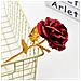 Rosa Artificiale Rosso/oro - Foto miniatura 5
