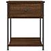 Comodino Marrone Fumo 44x45x58 Cm In Legno Multistrato - Foto miniatura 2