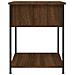 Comodino Marrone Fumo 44x45x58 Cm In Legno Multistrato - Foto miniatura 4