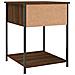 Comodino Marrone Fumo 44x45x58 Cm In Legno Multistrato - Foto miniatura 7