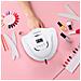 Lampada Unghie Uv Led Con Pulsanti Timer 12 W Asciugatura Rapida Fornetto Bianco - Foto miniatura 3