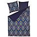 Set Copripiumino In Cotone Satinato 155 X 220 Cm Blu Scuro Madrona - Foto miniatura 4