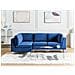 4 Posti Evja Velluto Blu Marino Lato Destro - Foto miniatura 1