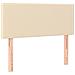 Letto A Molle Con Materasso E Led Crema 80x200 Cm In Tessuto - Foto miniatura 6